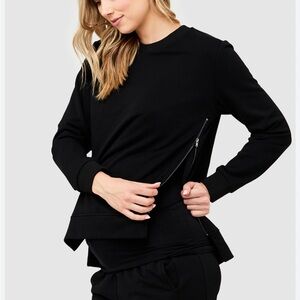 Ripe maternity Donna nursing sweatshirt size S black euc